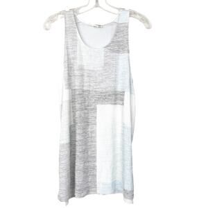 Wilfred Free Gray White Printed Tank Top Sz M